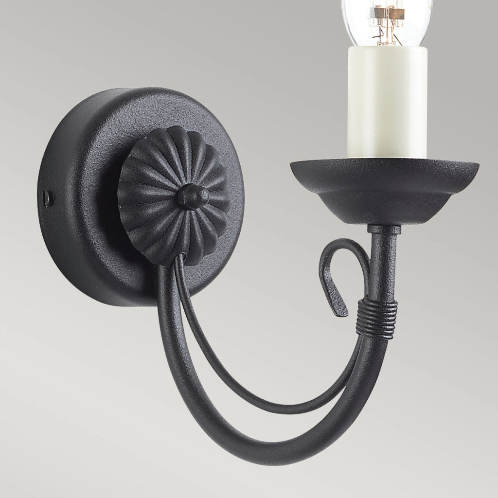 Applique a candela Chartwell Elstead 1xE14 60W nera