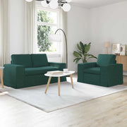 Set di divani 2 pcs Verde Scuro 162 x 80 x 82 cm Tessuto 3407503