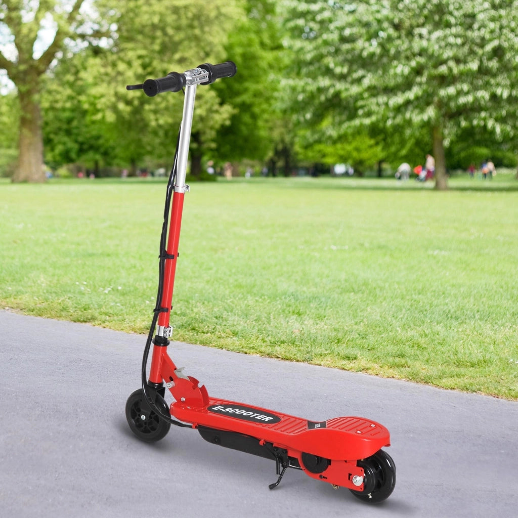 Scooter Elettrico Pieghevole per Bambini ¨C Minimal ¨C Rosso 74x36x69-91 cm