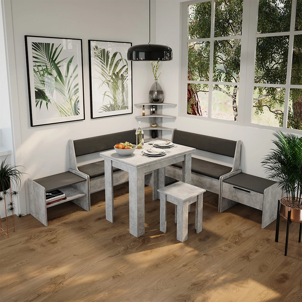 Vicco Libreria angolare da terra Calcestruzzo 43.5 x 37 cm