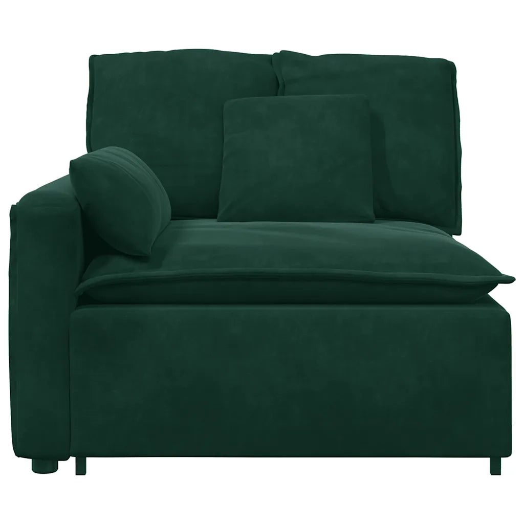 Modulo Terminale Bracciolo Divano Modulare con Cuscini-Sofa Modulare-Divanetto 100 cm 136107