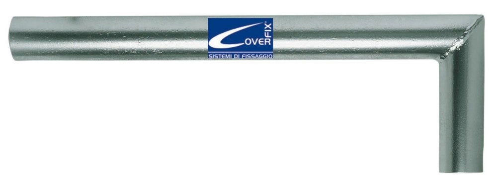 1pz prolunga zincata a "l" x ponteggi mm.48x500 cod:ferx.24951