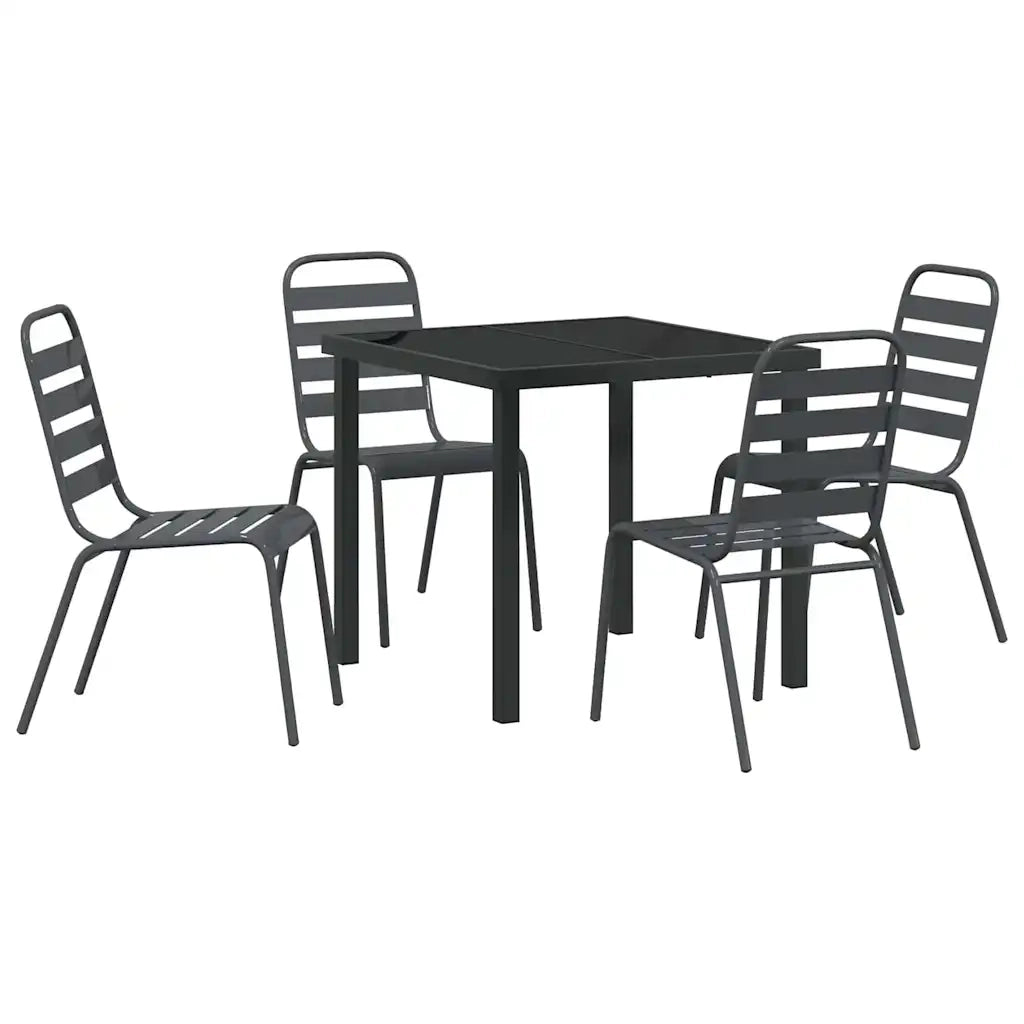 Set da Pranzo per Giardino 5 pcs Antracite 3379297