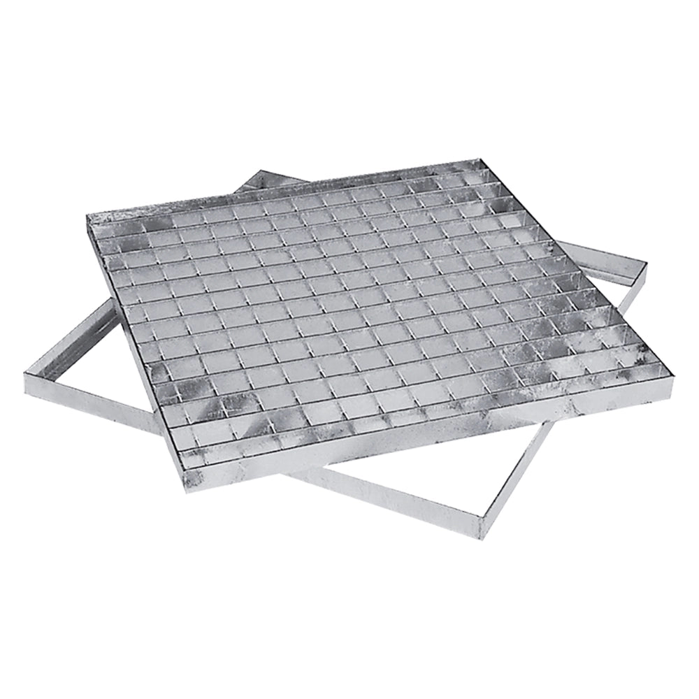 Griglia quadra 40 x 40 cm in acciaio zincato