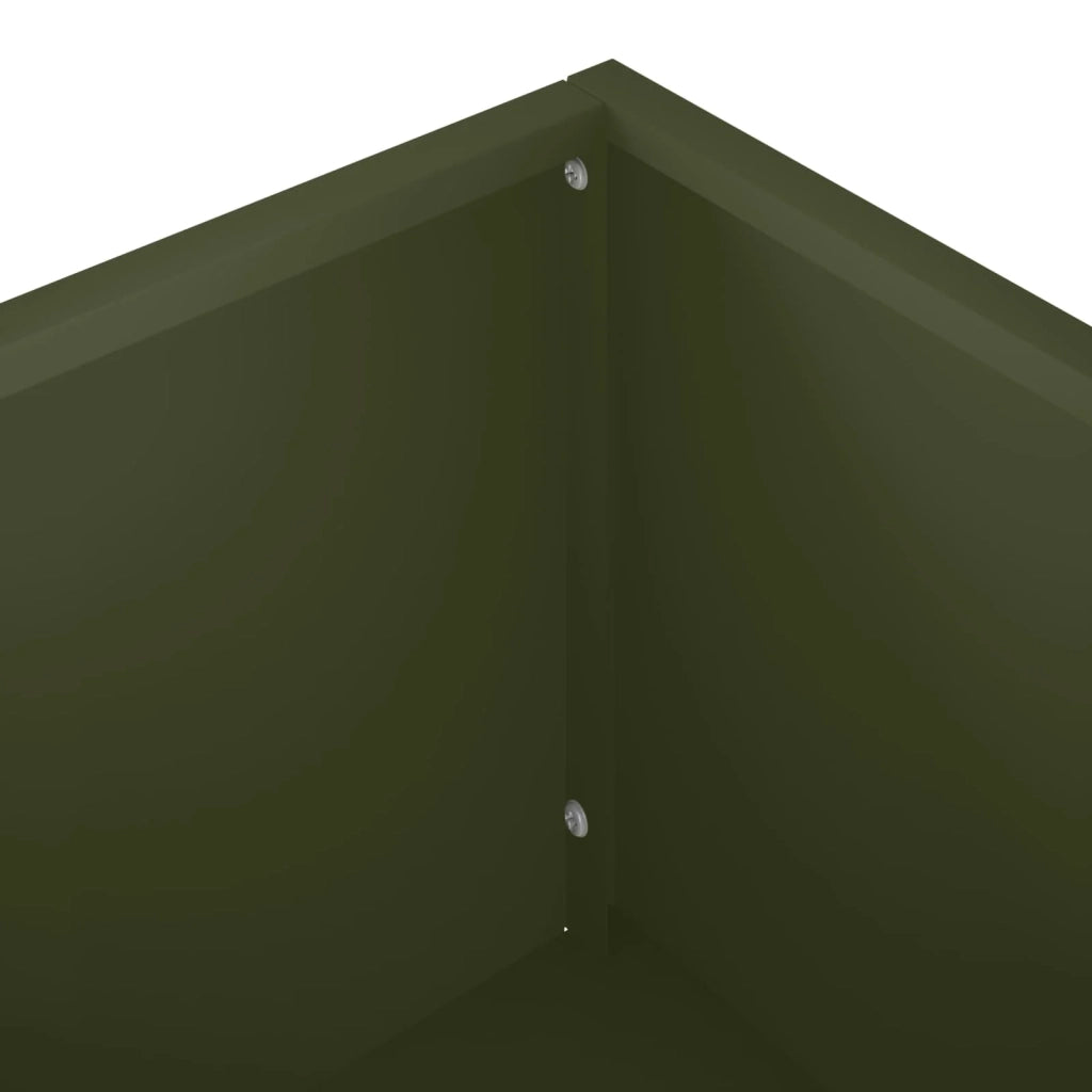 Vaso da giardino Verde Oliva 100 x 20 x 49 cm 8005854