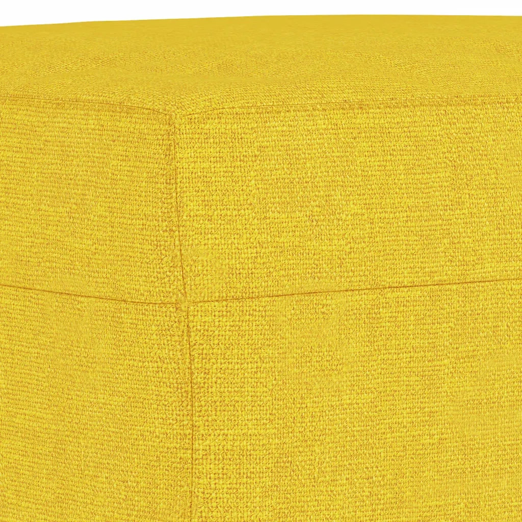 Set di Divani 3 pz con Cuscini Giallo Chiaro in Tessuto 3201613