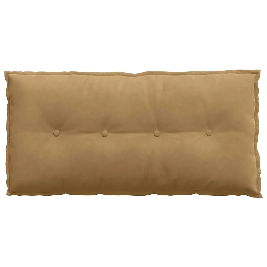 Cuscino per Schiena Marrone 100 x 50 cm Tessuto in Cords 42014769