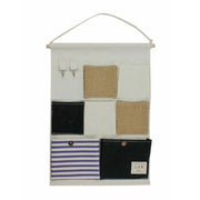 Trade Shop - Porta Oggetti Organizer Appendere 7 Tasche Tessuto Bagno Camera Multiuso 10481 -