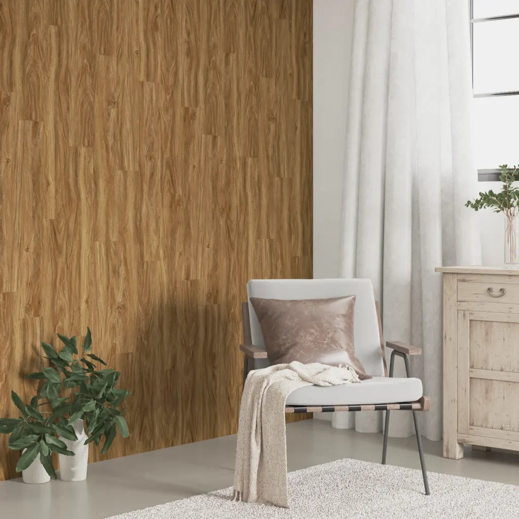 Pannelli da Parete Effetto Legno Marrone PVC 4,12 mÂ²cod mxl 93507