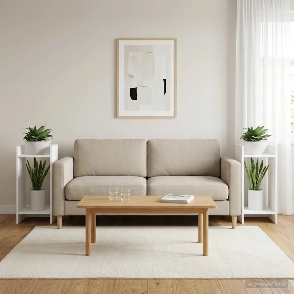 Supporto per piante | Sostegno per piante 2 pz Bianco 30 x 30 x 60 cm