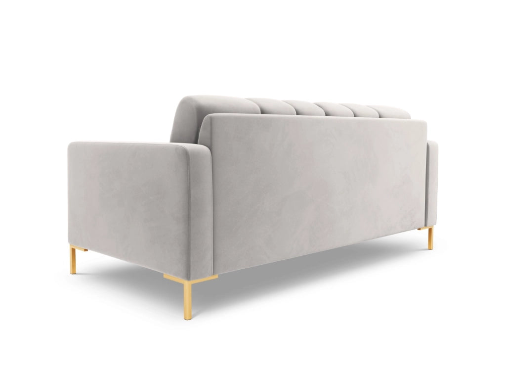 Cosmopolitan Design - Divano "Bali" 2 posti in velluto argento 