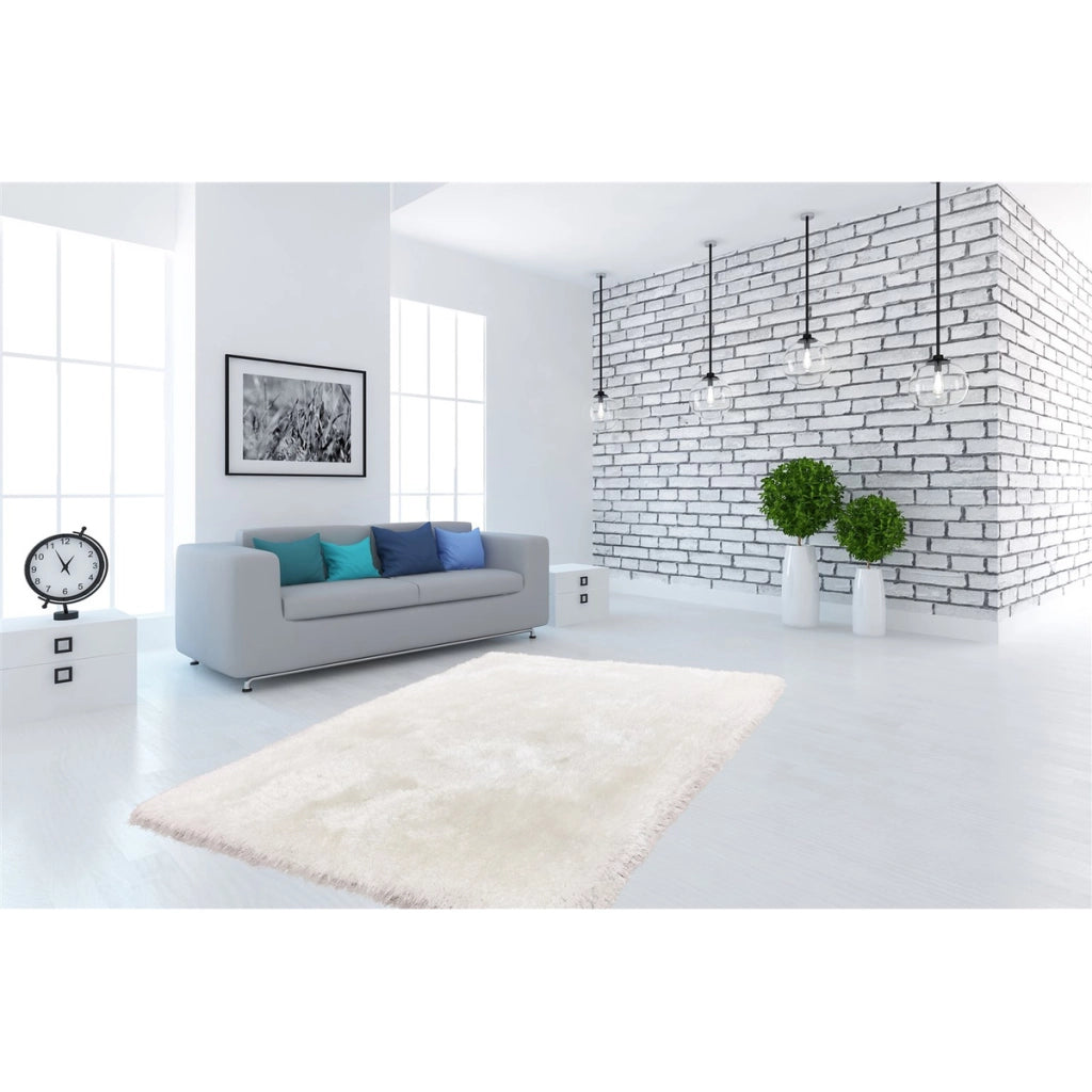 Tappeto Shaggy Cosy 310 Bianco a Pelo Lungo