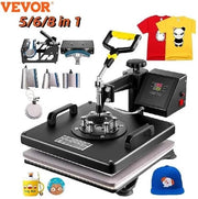 Transferpressa 8 in 1 - 38x38cm - 360° Rotativa