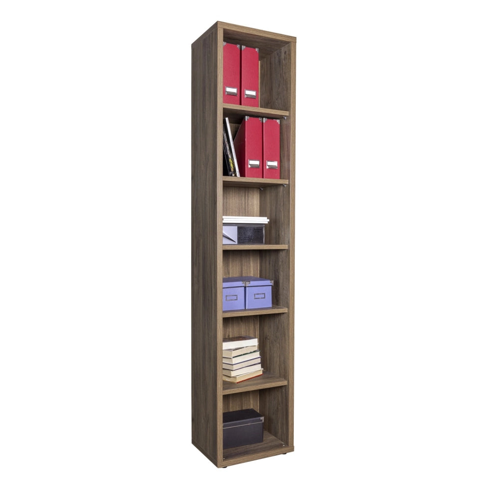LIBRERIA DAVINCI 44X35,5XH217CM NOCE BRERA