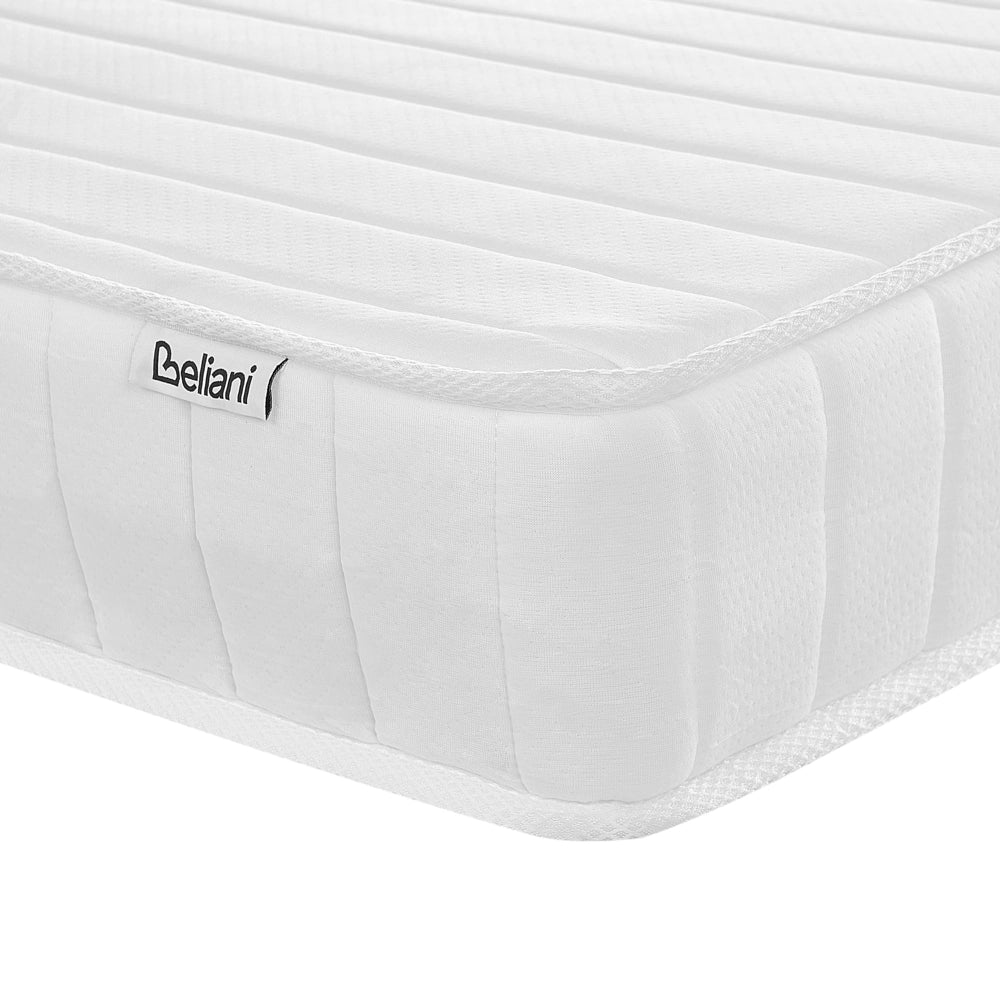 Materasso rigido a molle insacchettate con schiuma viscoelastica a 7 zone 80 x 200 design moderno