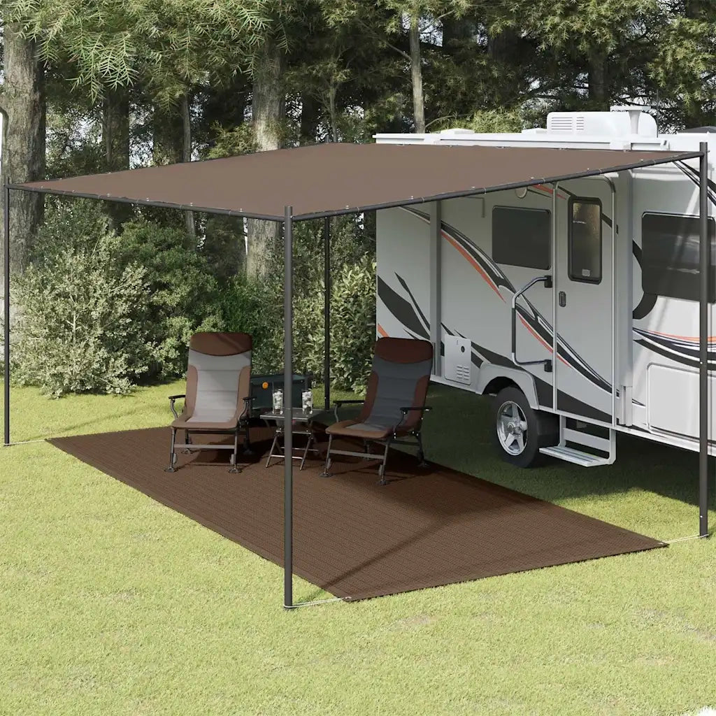 Tappeto da Tenda | Tappeto da campeggio 250x500 cm Marrone
