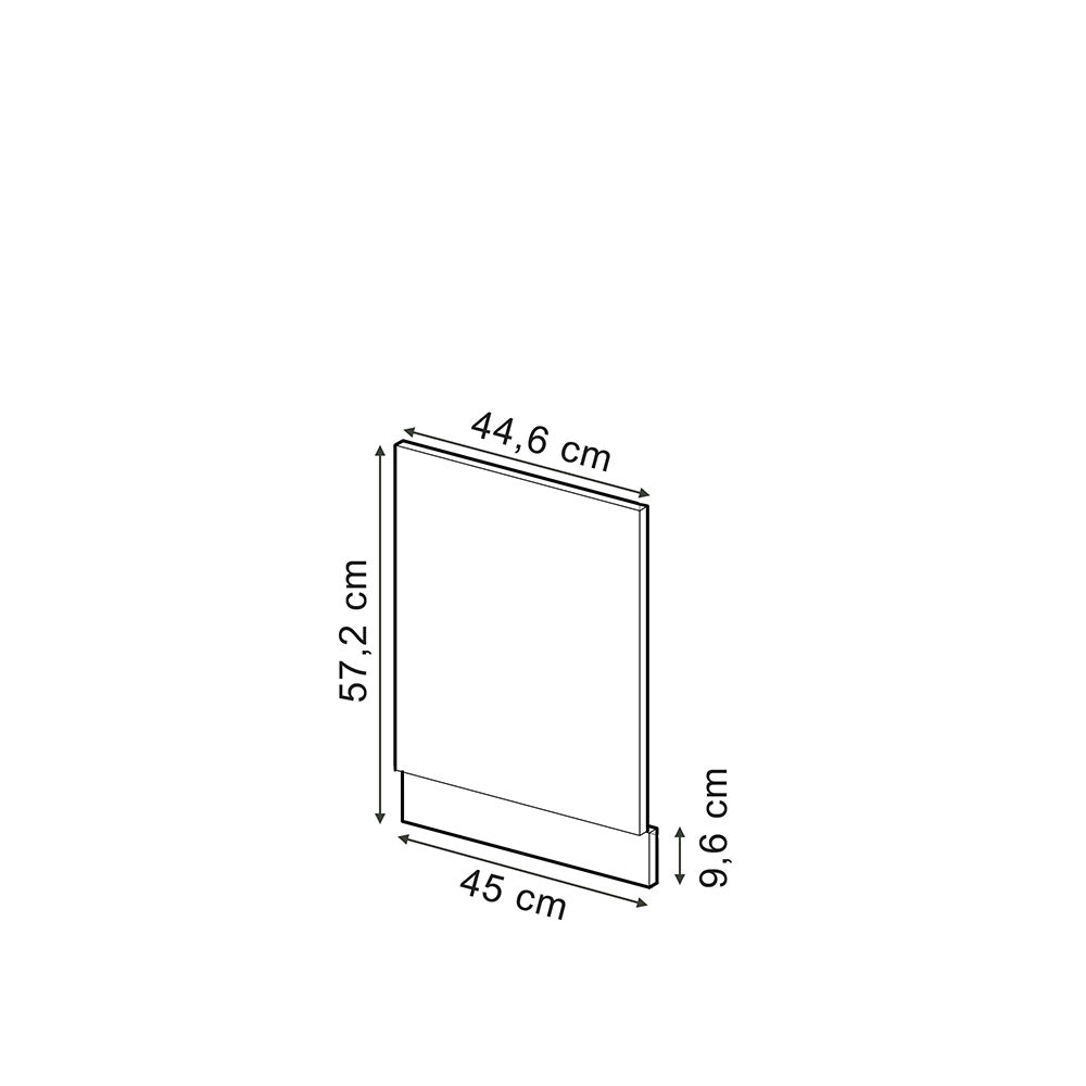 Vicco Pannello frontale Rosso 45 cm , PL Marmo
