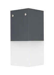 Plafoniera esterna SU-MA Cube 22x10cm E27 grigio IP44