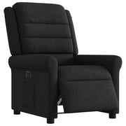 Poltrona Elettrica Reclinabile Nera in Tessuto 3303296