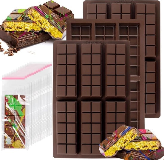 Set di 3 forme per dolci in silicone per torte e dessert con rivestimento antiaderente