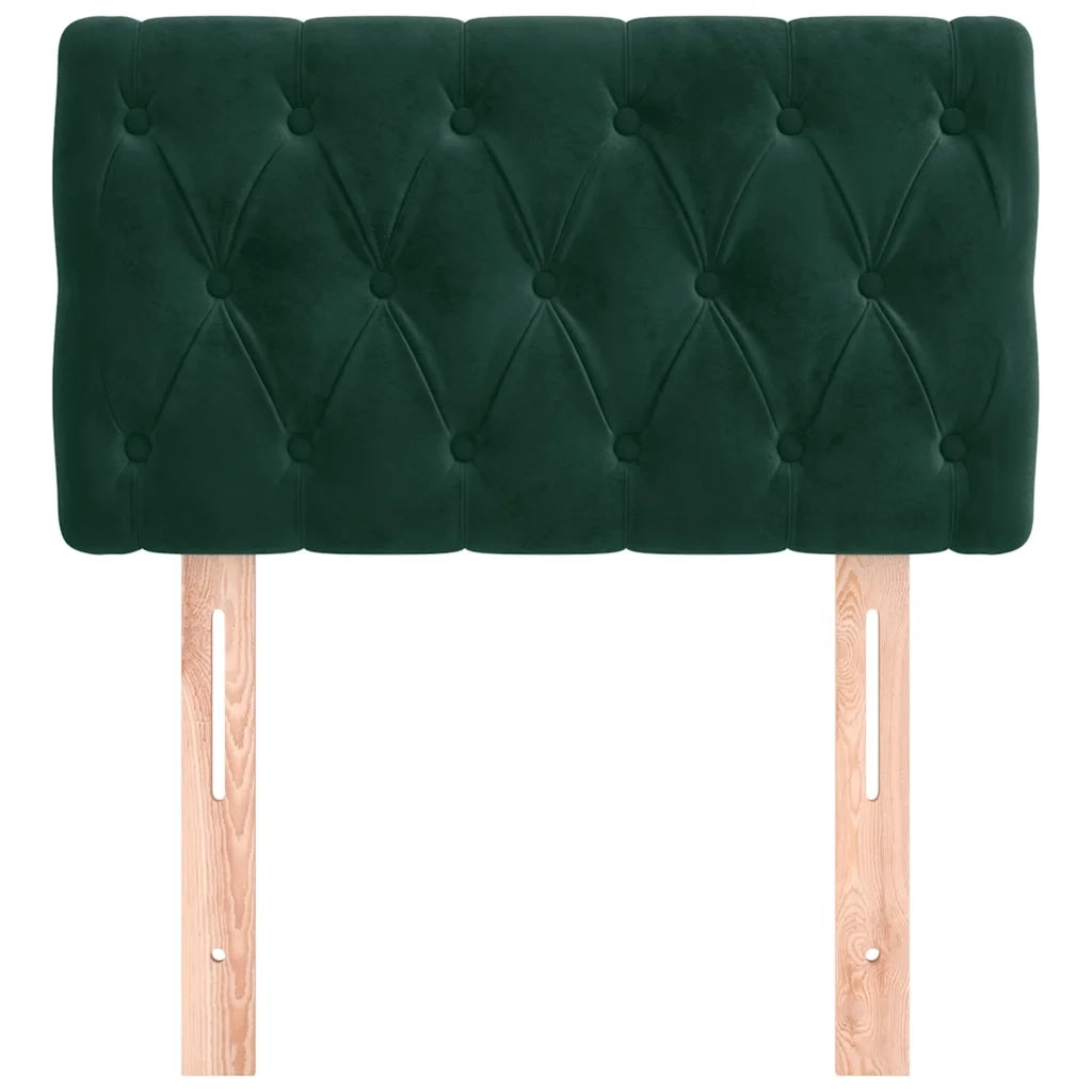 Testiera Verde scuro 80x7x78/88 cm in Velluto 346309