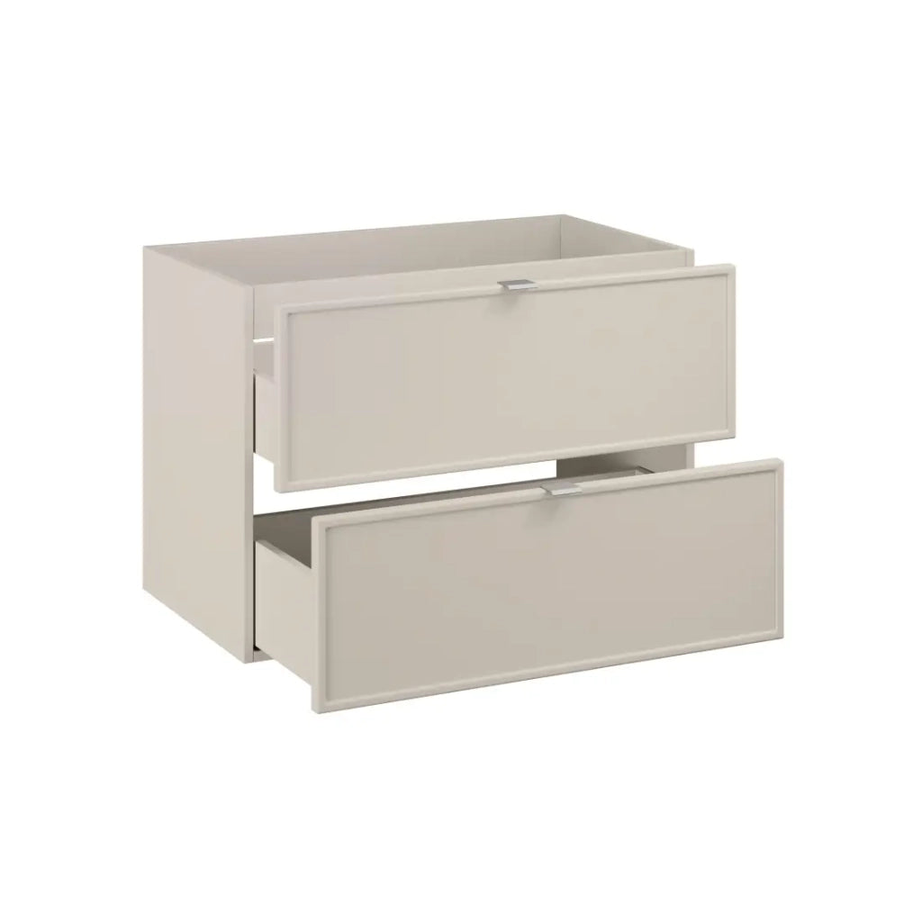 Mobile sottolavabo BRAZZA – 2 cassetti – Colore marrone congo – 80 cm – Da appendere