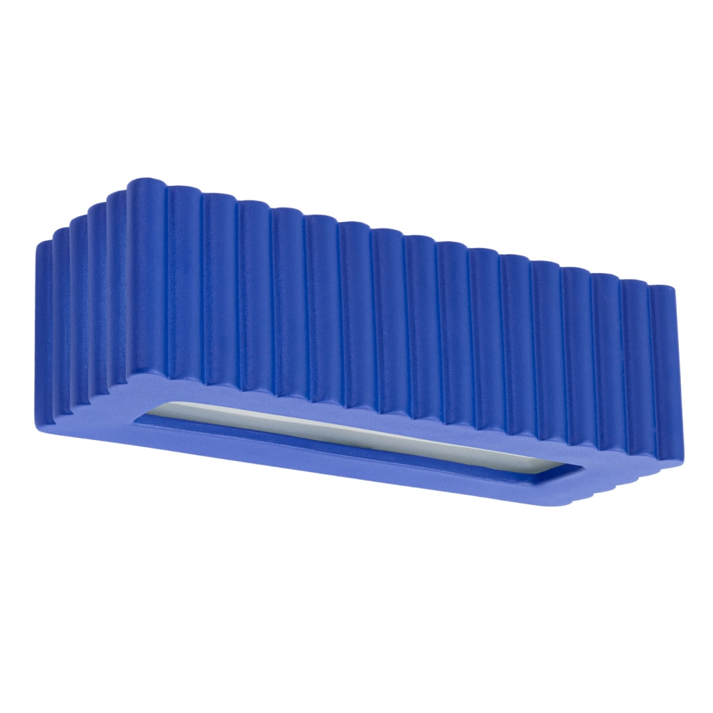 Lampada da parete in ceramica RIGATA ultramarine