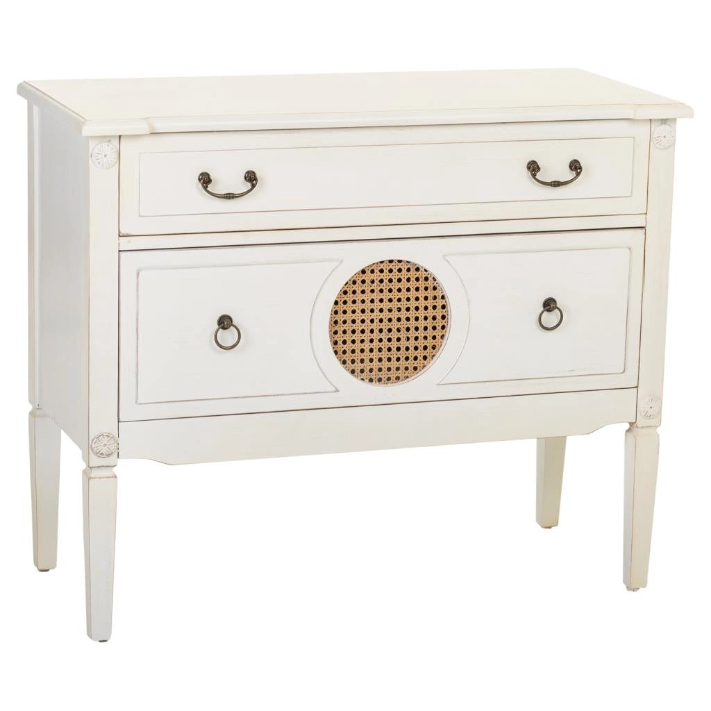 Cassettiera in legno bianco 88x38x72h