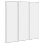 Parete per Doccia e Vasca Bagno 117x120cm 3 Pannelli Pieghevole CFW3933717