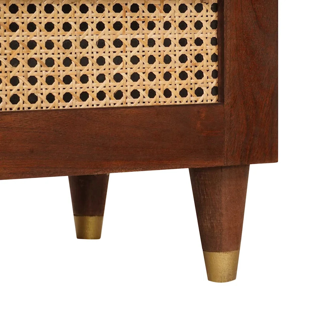 Mobile TV Marrone 70 x 33,5 x 46 cm Legno di mango massello 4018881