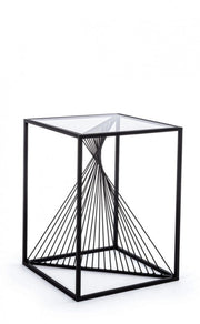 Tavolino Espiral 40x40 in Metallo