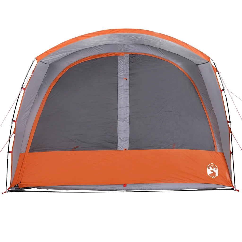 Tenda da Campeggio 4 Persone-Tenda per Escursionismo Grigio e Arancione Impermeabile 543501