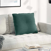 Cuscino per Schiena Verde Scuro 60 x 50 cm Tessuto in Cords 42014677