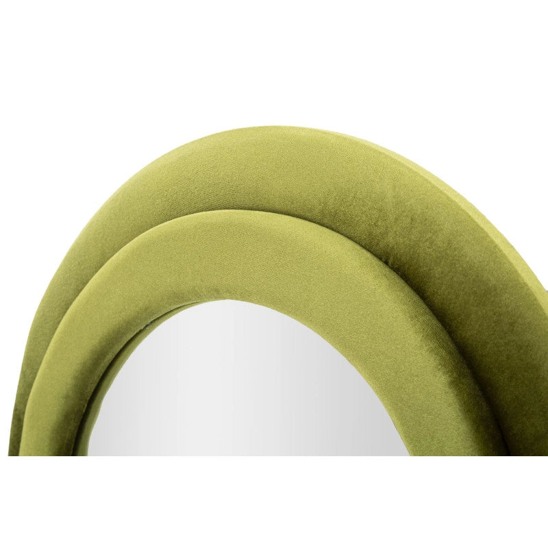 Specchio Da Muro Miki Velluto Verde cm 60x4x160
