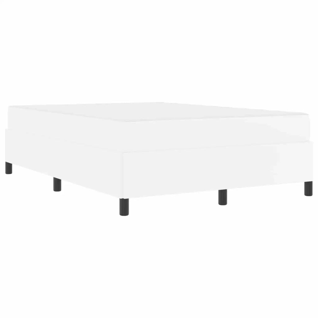Struttura del letto con materasso Bianco 160 x 200 cm Tessuto 3399010