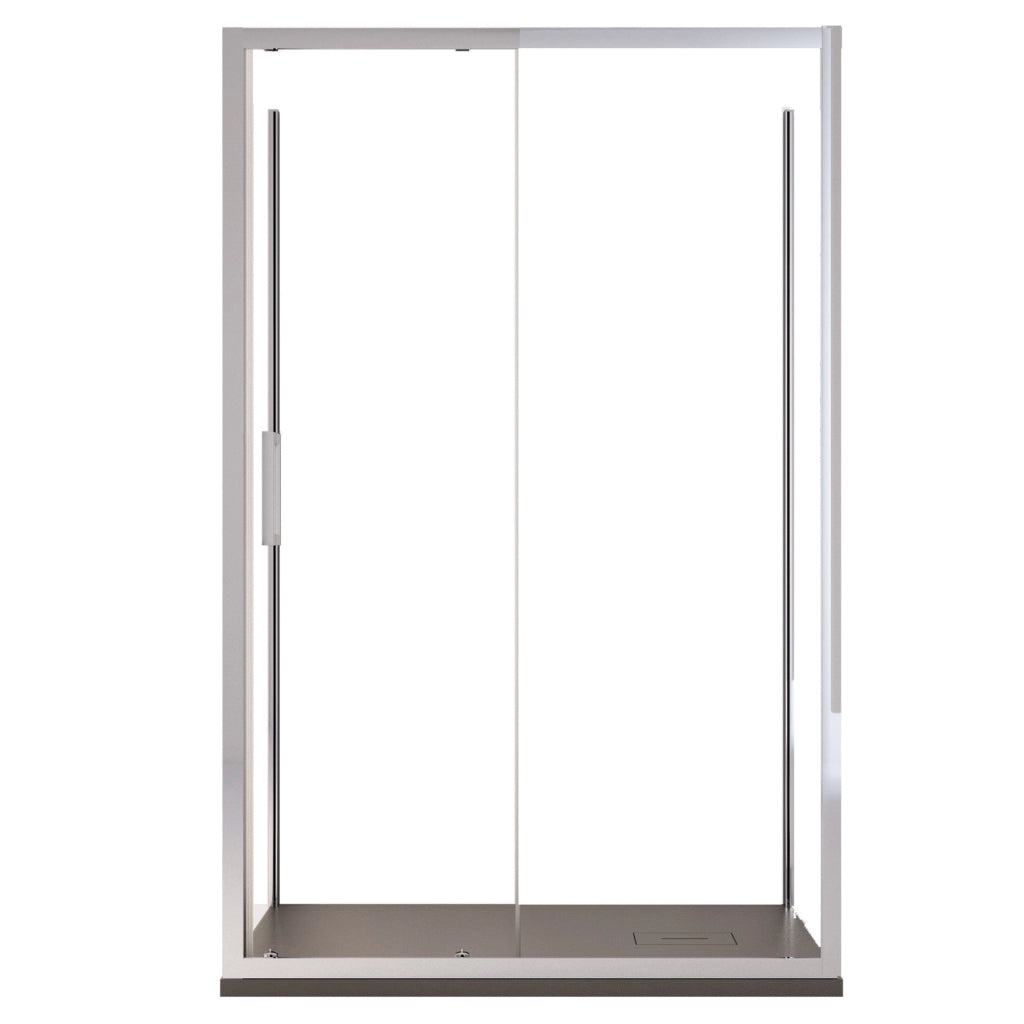 Box Doccia 3 Lati 70x100x70 cm 1 Anta Scorrevole in Cristallo Trasparente 6mm H195 Bonussi Edvige
