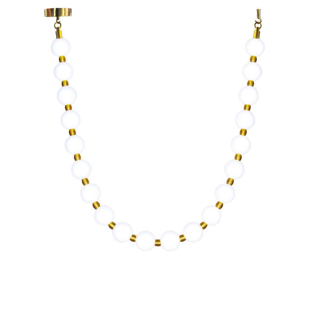 Lampada a soffitto Dorado Rope 2m oro acrilico LED CCT