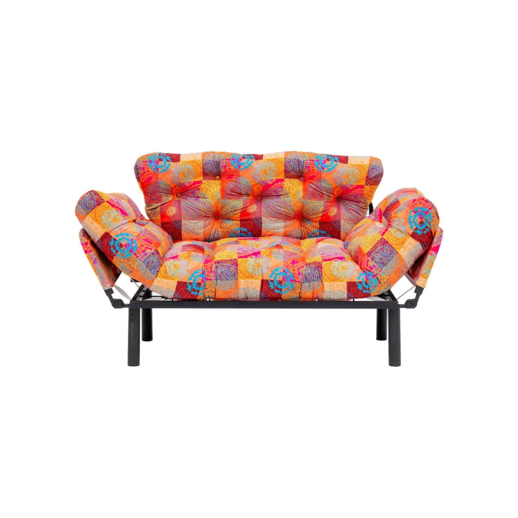 Guchol, Divano Letto 2 Posti Contenitore, 155x70 cm Multicolore