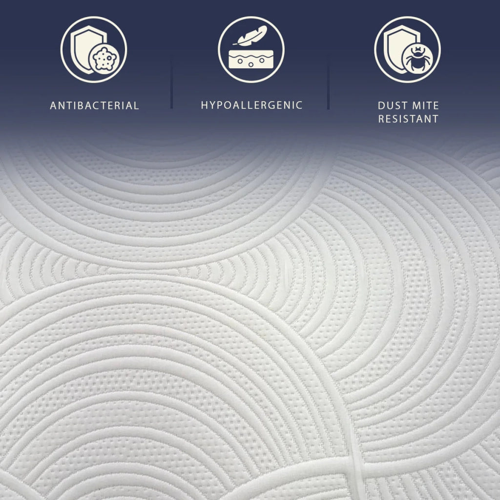 Materasso 90x200 Memory Breeze e Molle Insacchettate | Altezza 30 cm |  Sfoderabile, Anallergico e Traspirante | Made in Italy