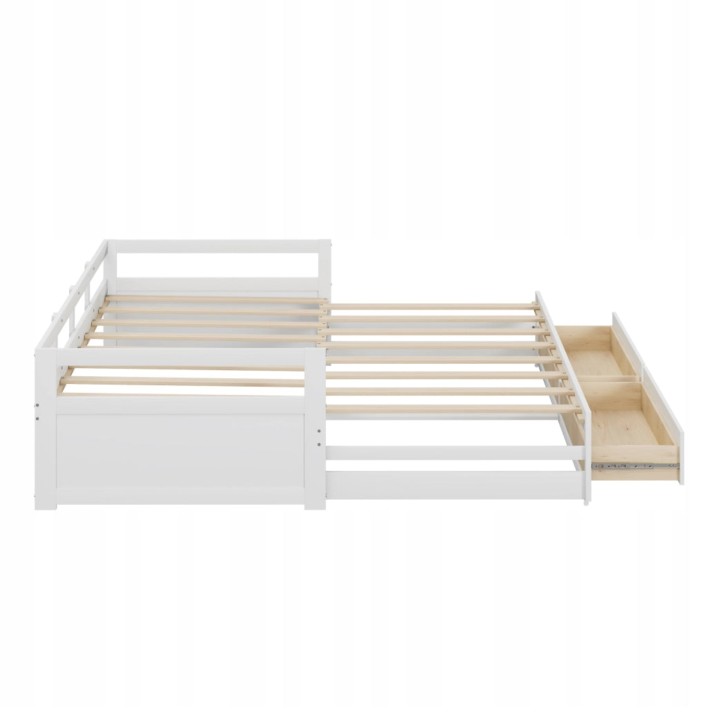 Letto pieghevole in pino - Xylo - 90x180x200 - Bianco