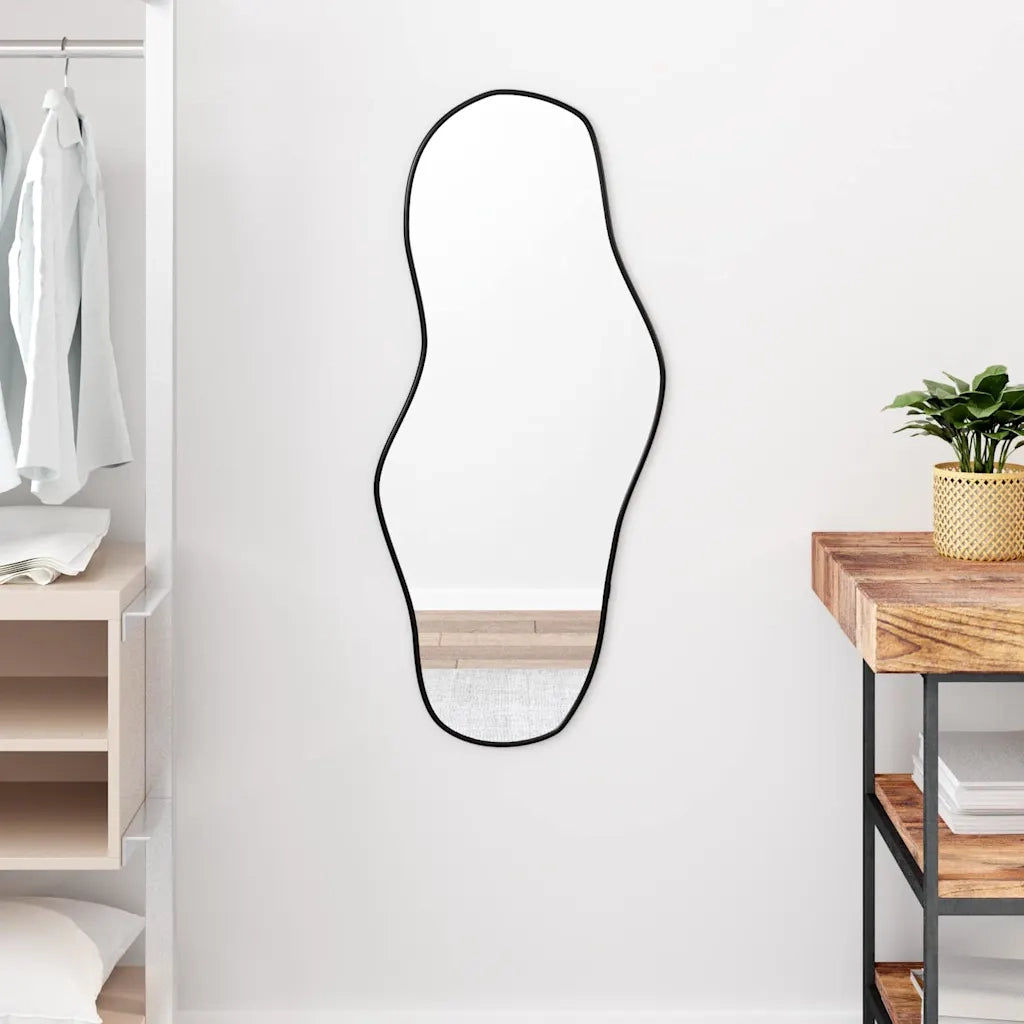 Specchio da Parete | Specchio decorativo Nero 90x40 cm