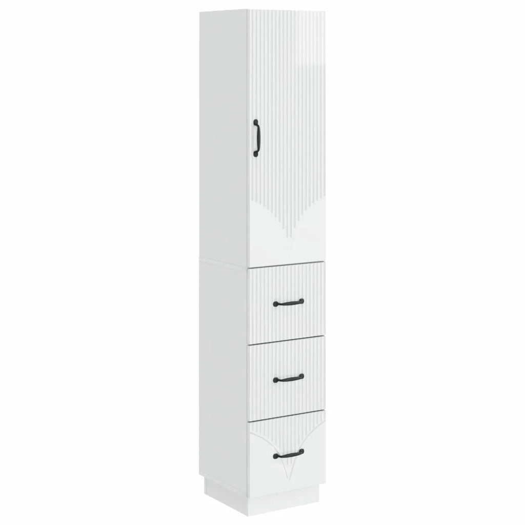 Set di armadi 2 pcs Bianco Lucido 33 x 34,5 x 87 cm 3416812