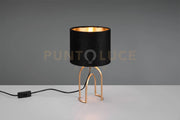 Lampada GRACE R51131002 metallo oro e paralume velluto nero