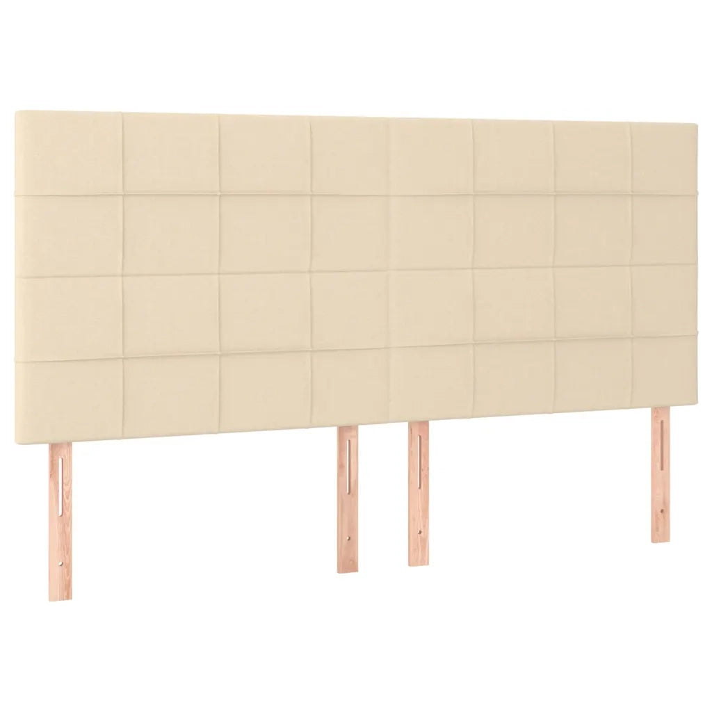 Letto matrimoniale | Letto per adulti | Giroletto senza Materasso Crema 160x200 cm in Tessuto