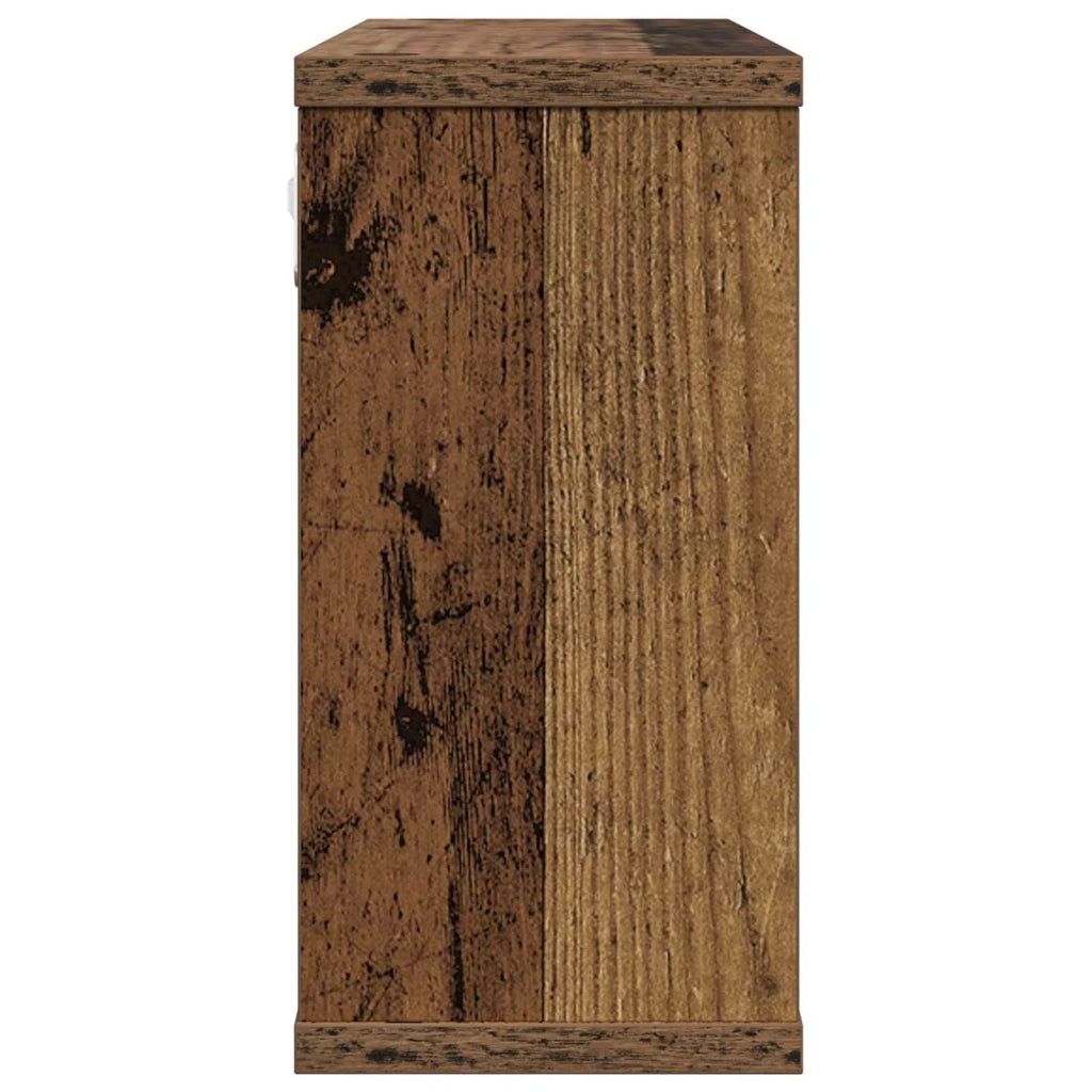Scaffali flottanti 2 pz Legno antico 80 x 15 x 30 cm 8012329