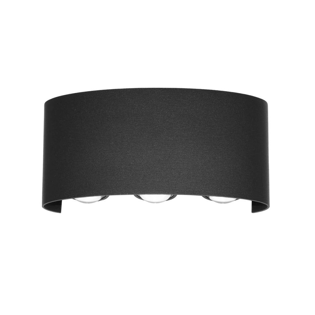 Applique esterna Italux Ortelo LED 6W 3000K IP54 nera