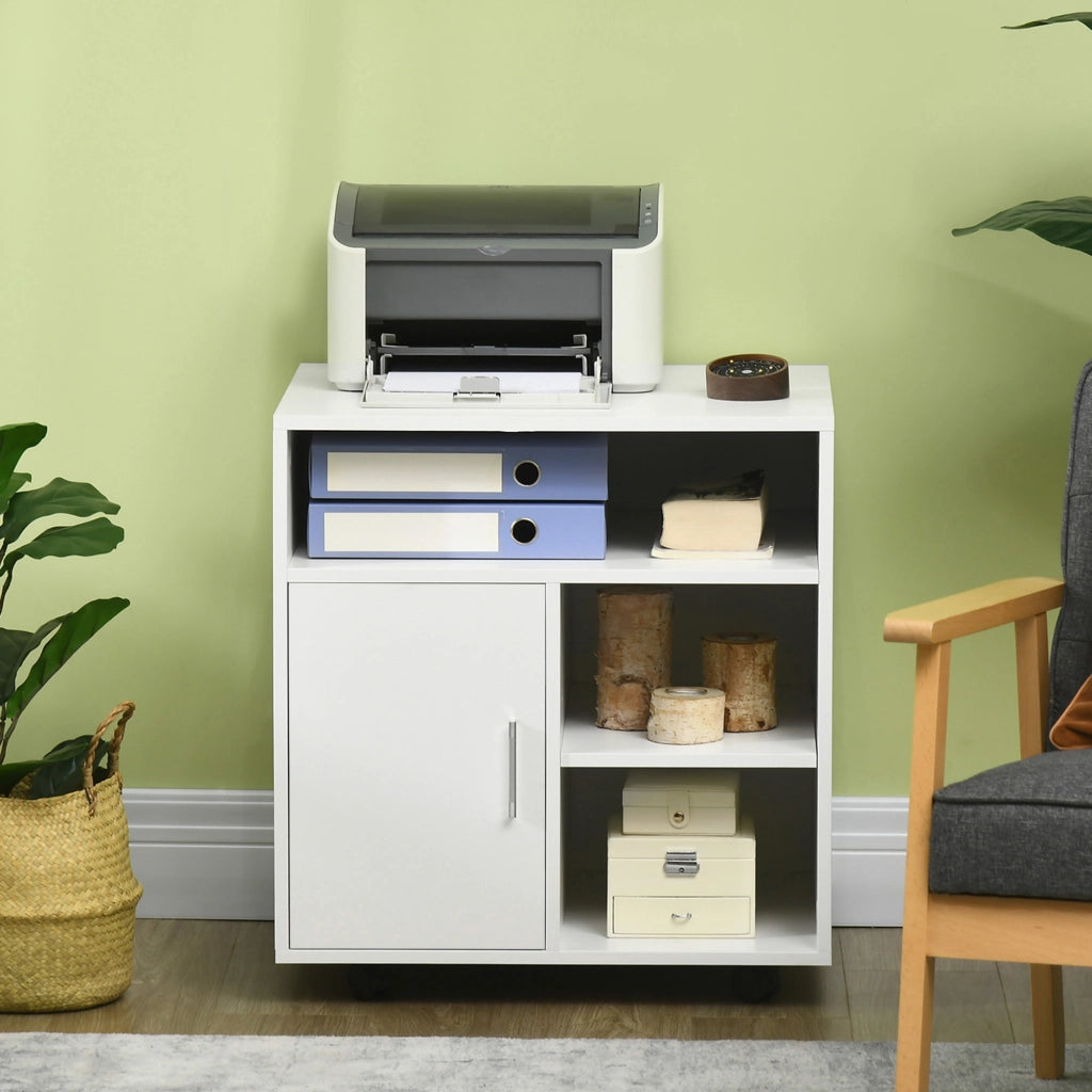 Mobile con ruote da ufficio ¨C Xylo ¨C Bianco 60x50x65,5 cm