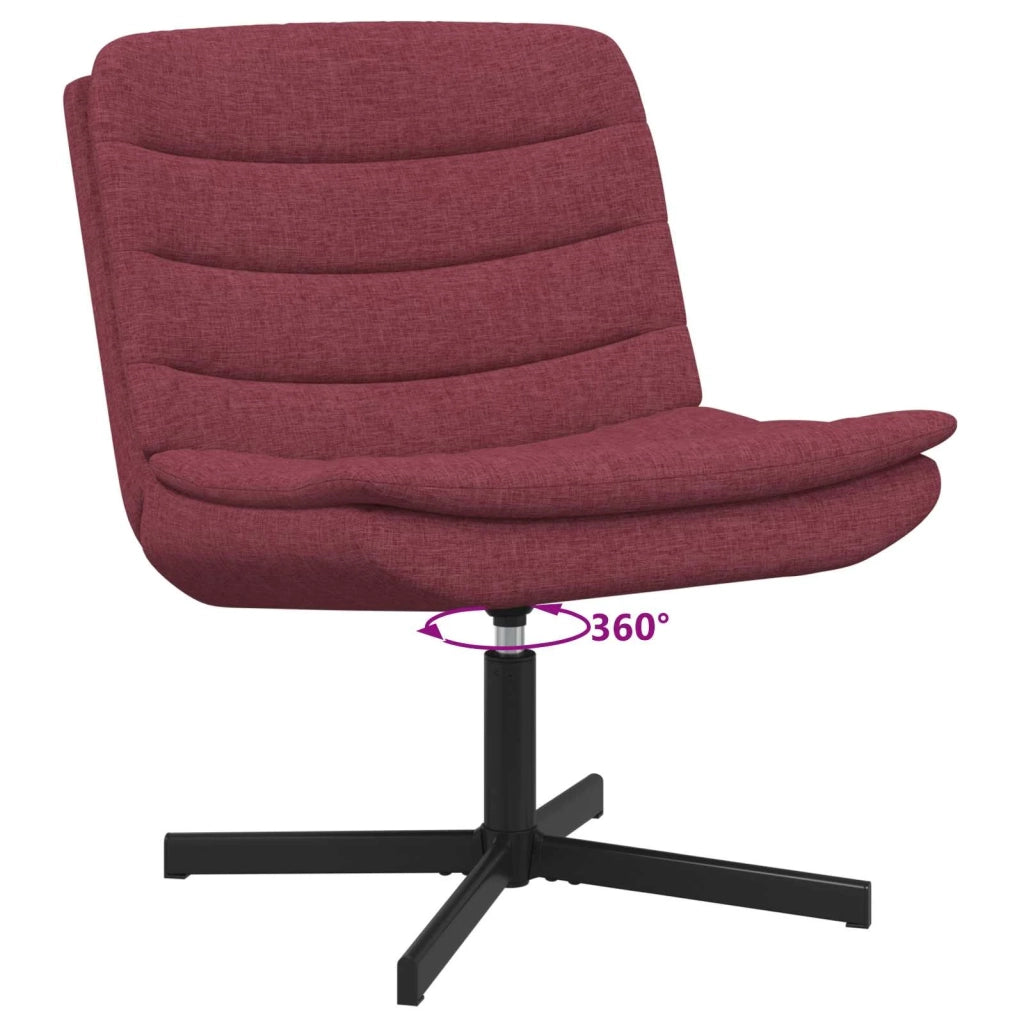 Sedia girevole Rosso Vino 63 x 75 x 76 cm Tessuto 42007353
