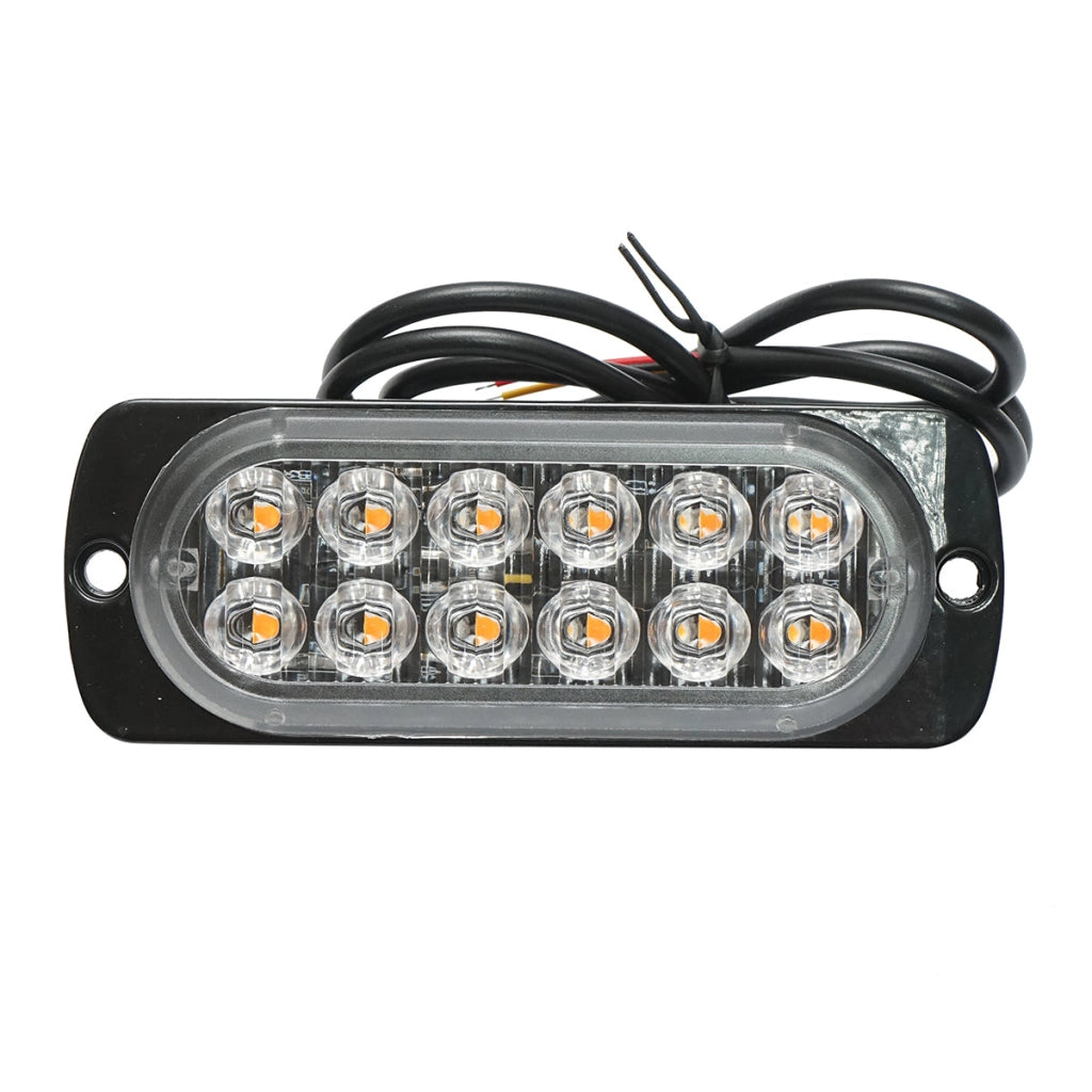 Lampada di livello a LED 12-24V, 12W, gialla, 12 LED 110x40x12mm
