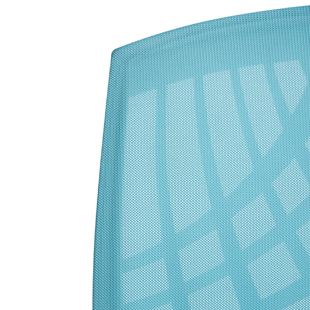 Sedia da ufficio blu poliestere Mesh girevole scrivania computer altezza regolabile